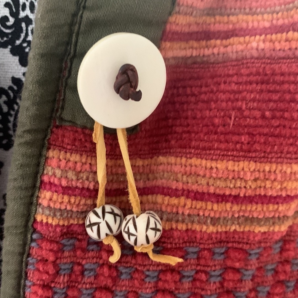 Flashback Stripe Tapestry Buttoned Jacket - image 6